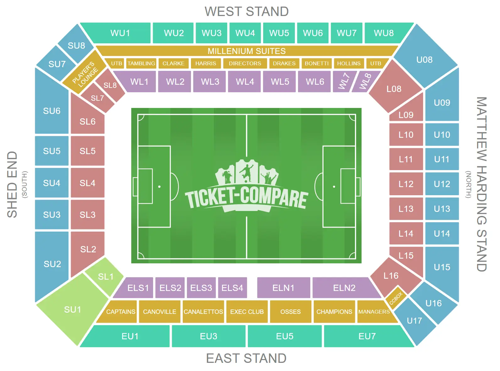 Stamford Bridge Siddeplan