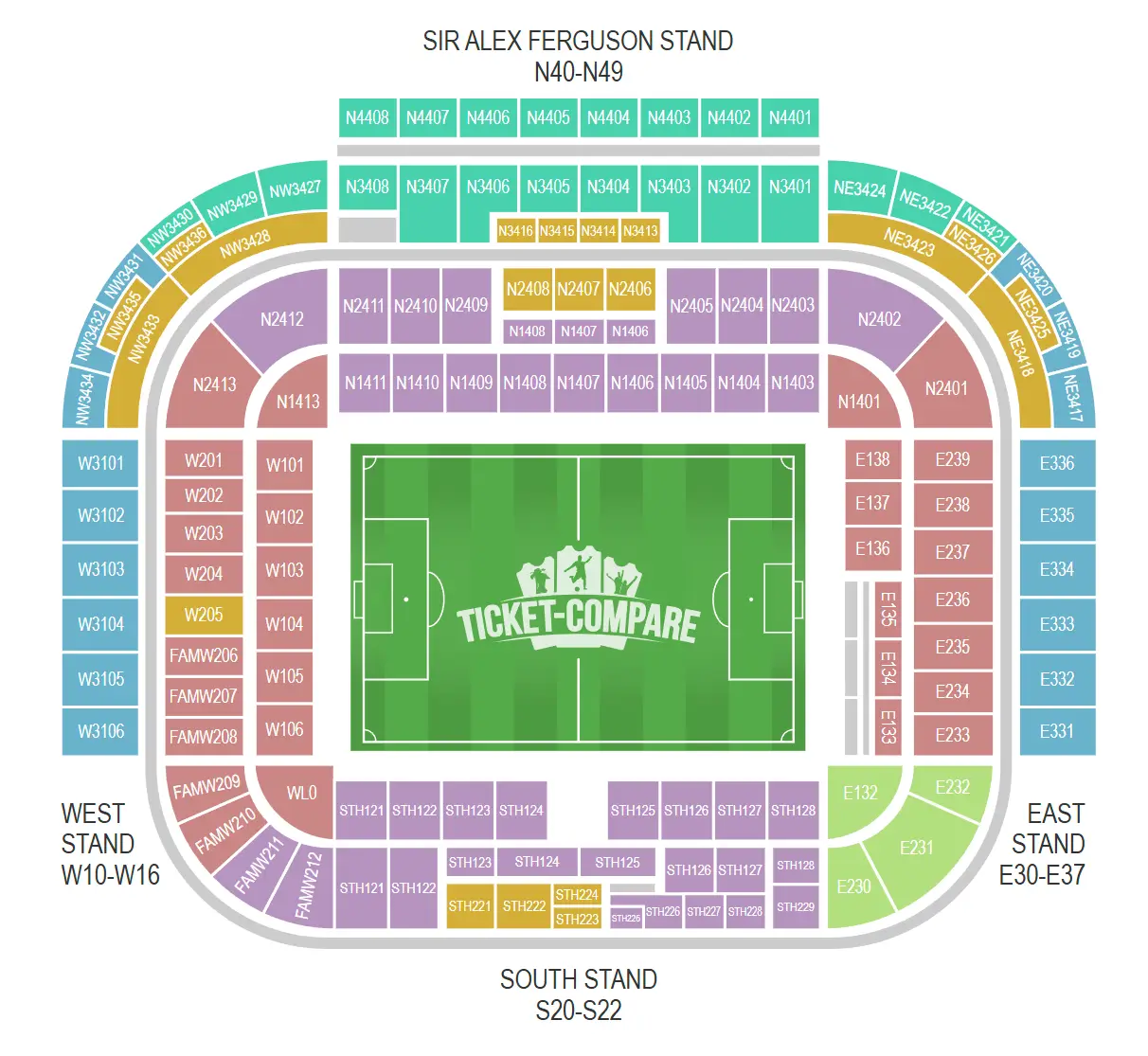 Old Trafford Siddeplan