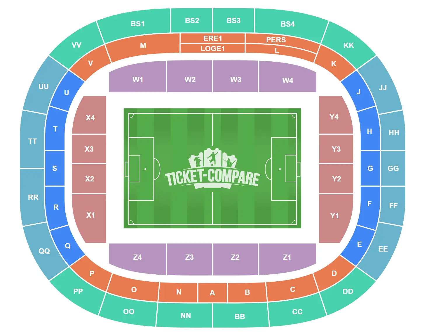 Feijenoord Stadion Siddeplan