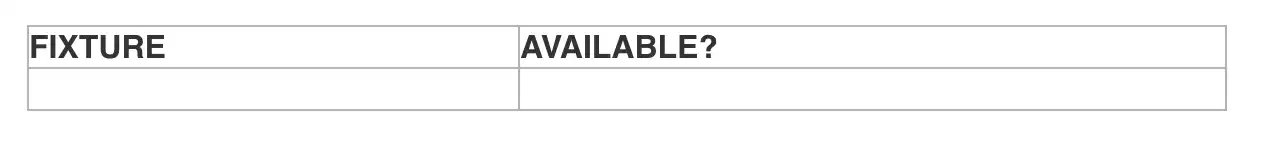 Screenshot af tom billetoversigt