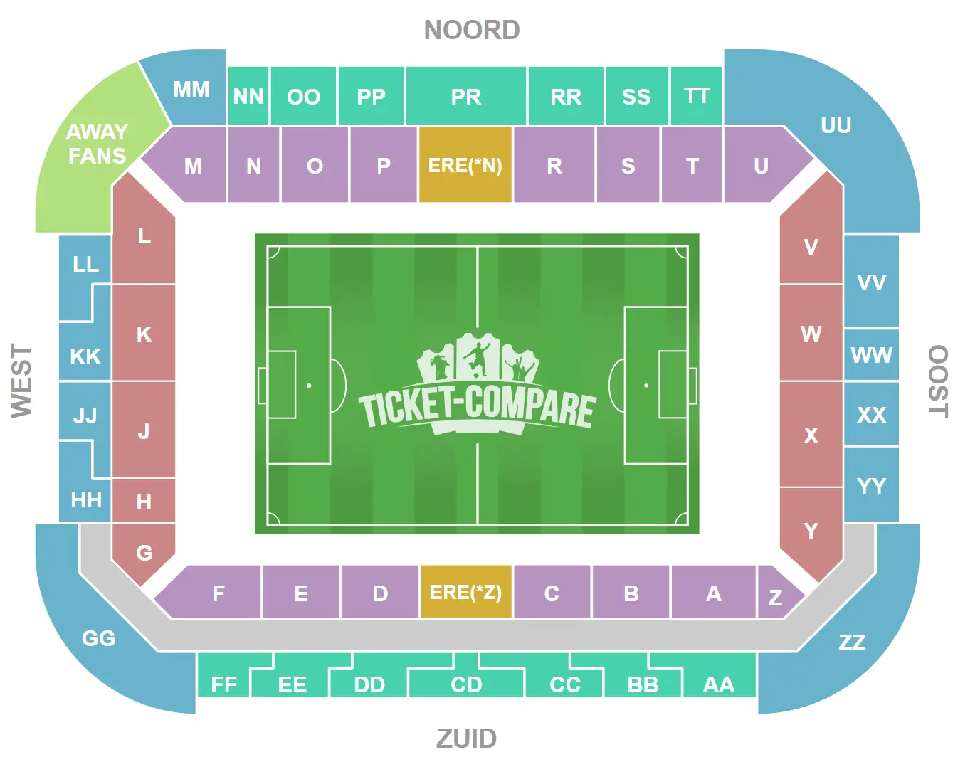 Philips Stadion Siddeplan