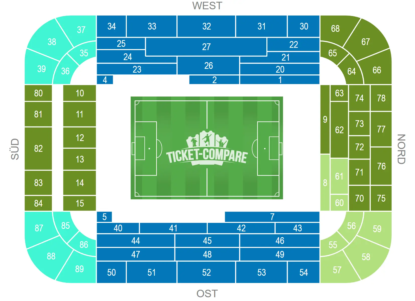 Signal Iduna Park Siddeplan