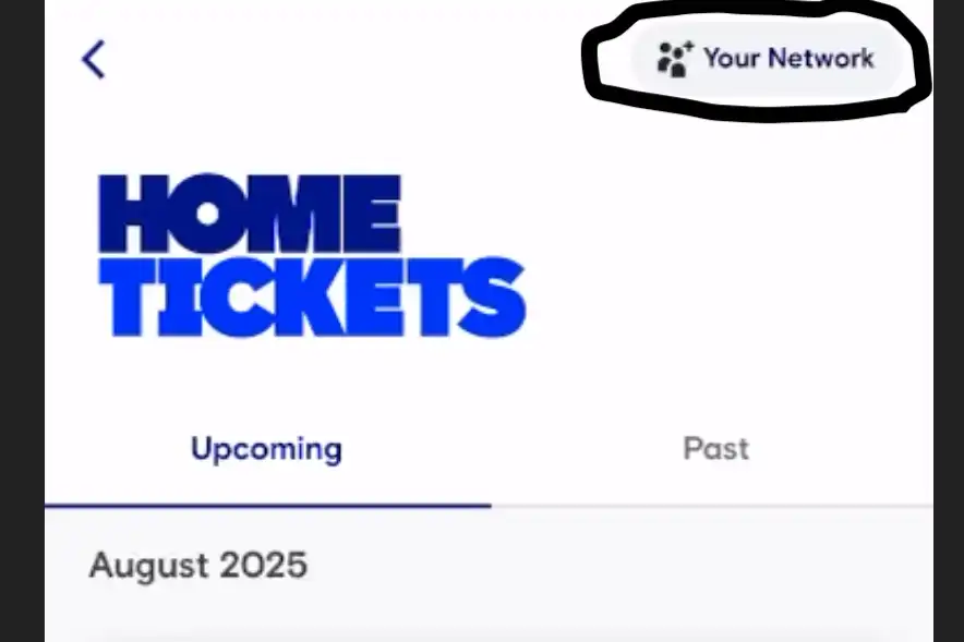 screenshot af Home Tickets-skærmen