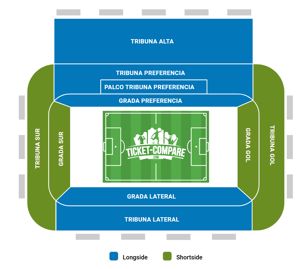Estadio El Sadar Siddeplan