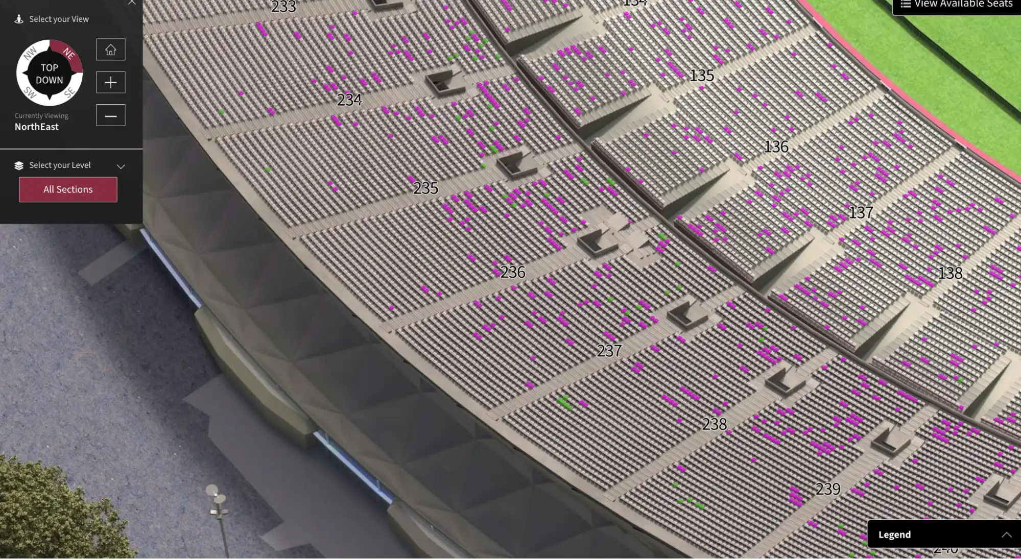 interaktivt kort med ledige pladser