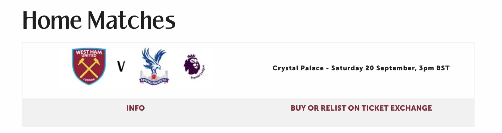 screenshot af Ticket Exchange knap