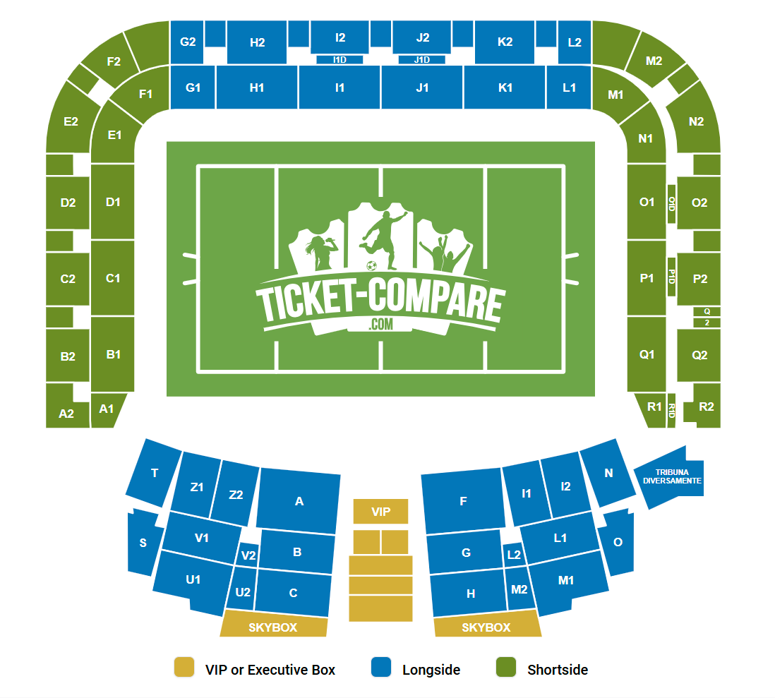 Stadio Friuli Siddeplan