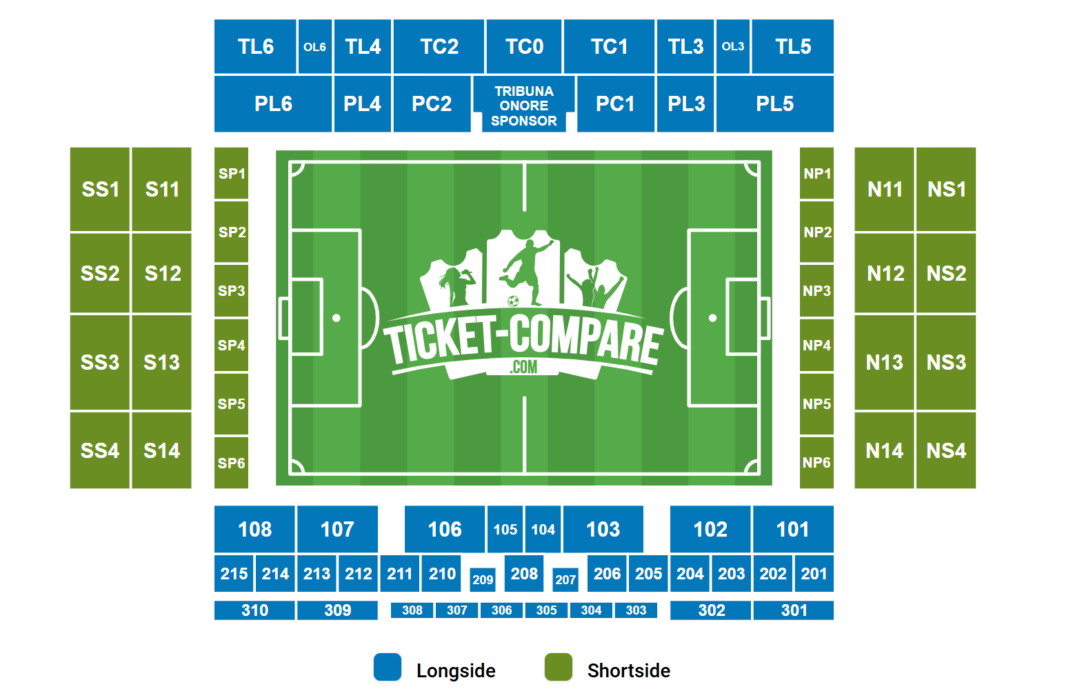 Stadio Luigi Ferraris Siddeplan