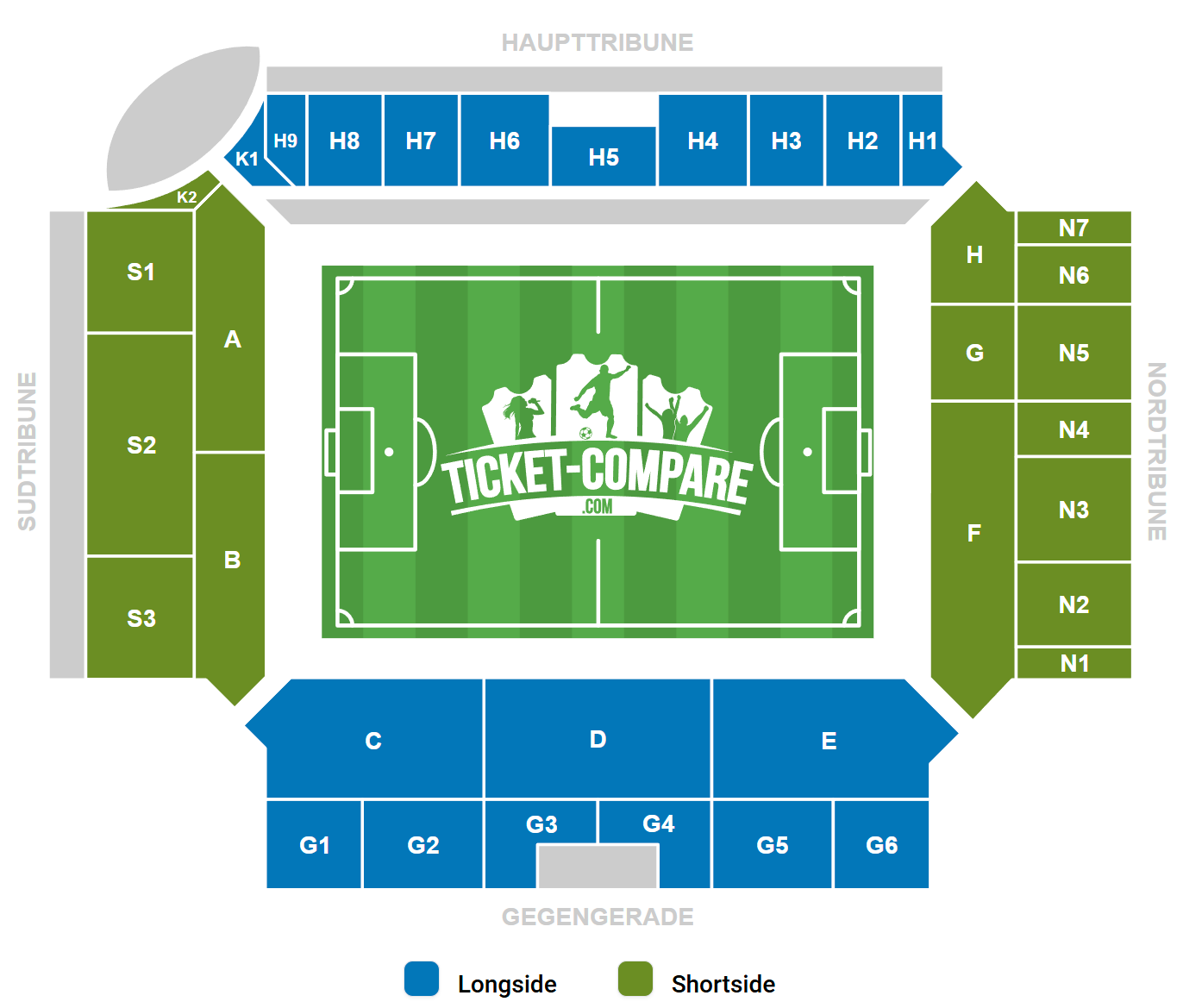 Millerntor Stadion Siddeplan
