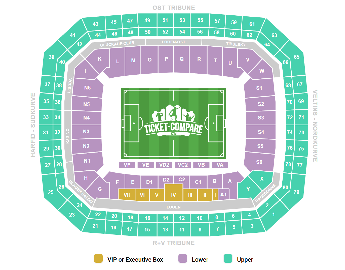 Veltins-Arena Siddeplan
