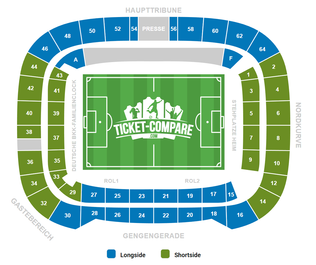 Volkswagen Arena Siddeplan