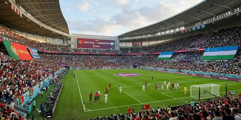 Sådan køber du Portugal vs Uzbekistan VM 2026 billetter background image